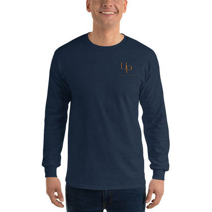 Upright Plumbing Front and Back Print Men’s Long Sleeve Shirt