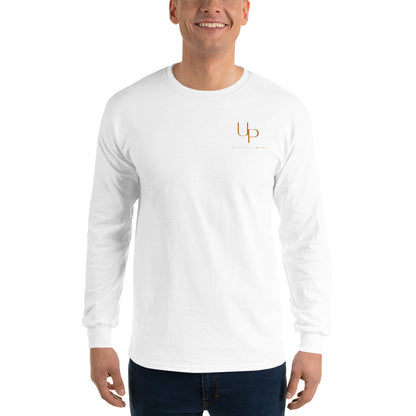 Upright Plumbing Front and Back Print Men’s Long Sleeve Shirt