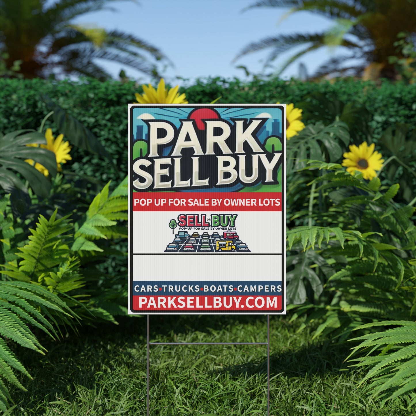 Park Sell Buy Owner Lots Yard Sign