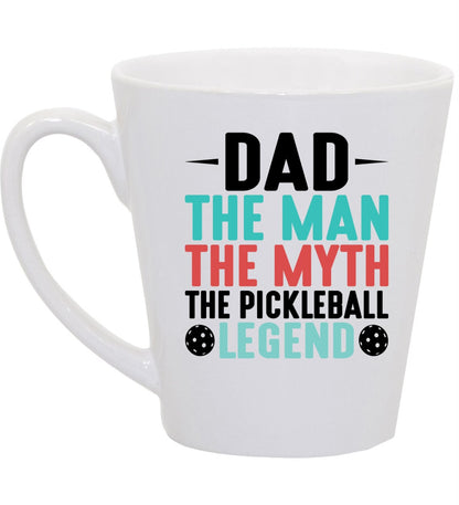 Pickle Ball Dad Man Myth Legend Latte Mug