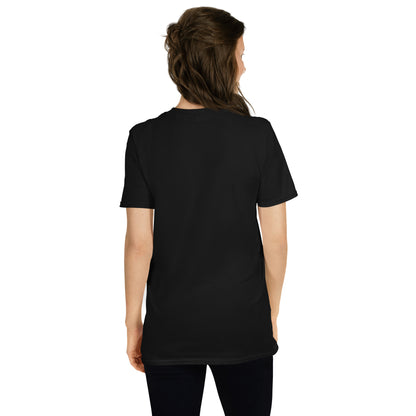 Pink Ribbon Awareness Embroidered Soft T-Shirt Back View