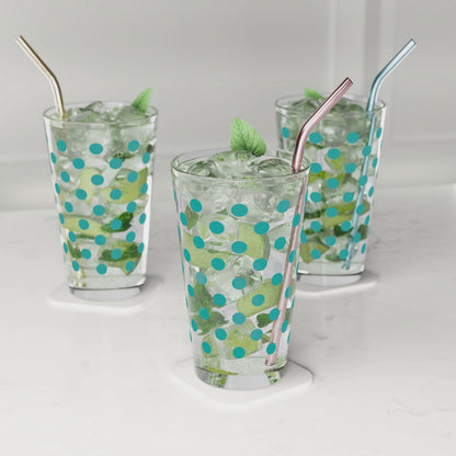 Polka Dot Pint Glasses