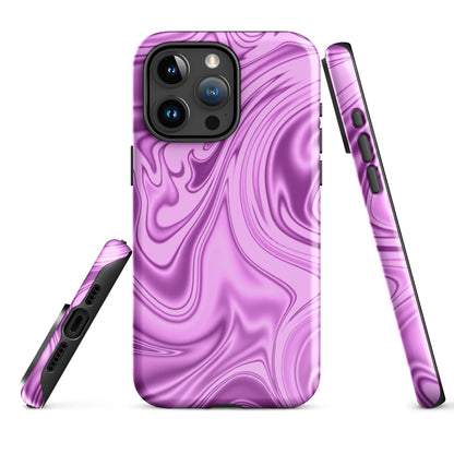 Purple Swirl Design iPhone Case