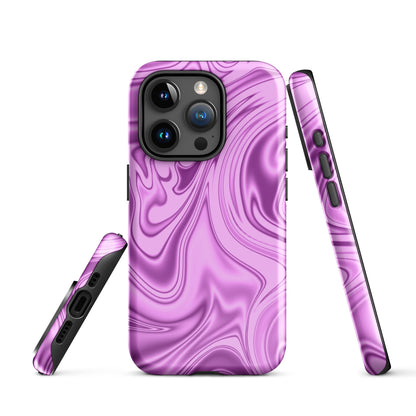 Purple Swirl Design iPhone Case