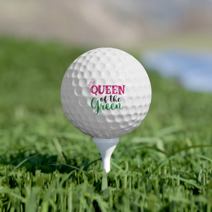 Queen Of The Green Golf Balls Tee