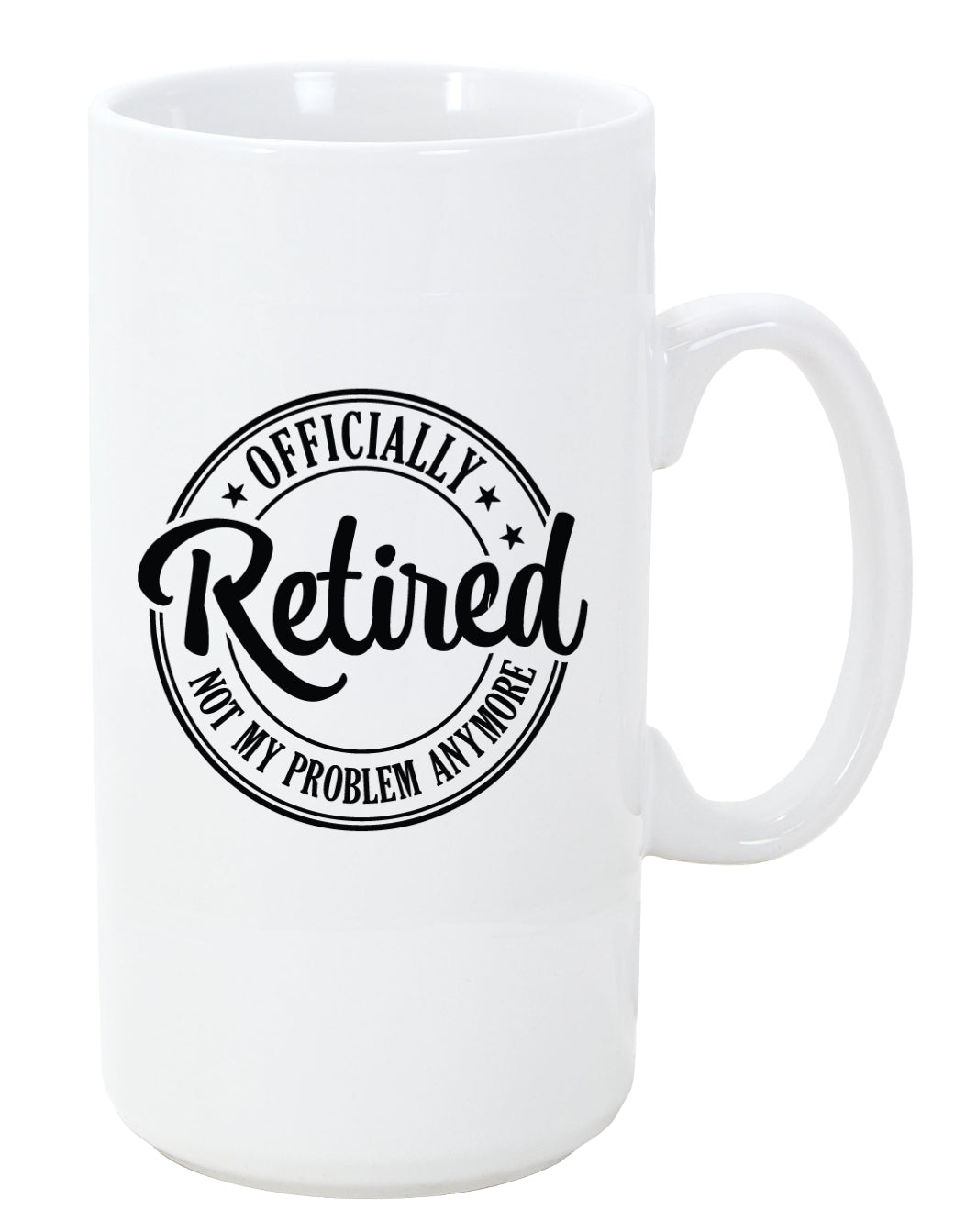 Retirement Coffee Mug, Not my Problem, 11oz, 15oz, 20oz, Black Ringer Coffee Mug 11oz, Stainless Steel Travel Mug 14oz Ceramic Drinkware