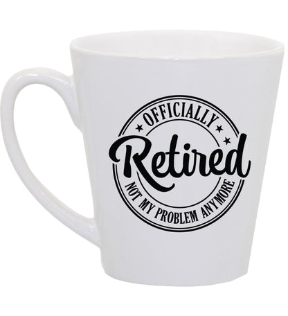 Retirement Coffee Mug, Not my Problem, 11oz, 15oz, 20oz, Black Ringer Coffee Mug 11oz, Stainless Steel Travel Mug 14oz Ceramic Drinkware