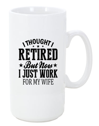 Retirement Coffee Mug, Work for Wife, 11oz, 15oz, 20oz, Black Ringer Coffee Mug 11oz, Stainless Steel Travel Mug 14oz Ceramic Drinkware