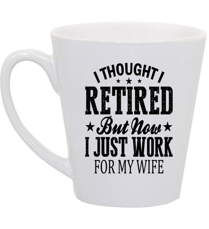 Retirement Coffee Mug, Work for Wife, 11oz, 15oz, 20oz, Black Ringer Coffee Mug 11oz, Stainless Steel Travel Mug 14oz Ceramic Drinkware