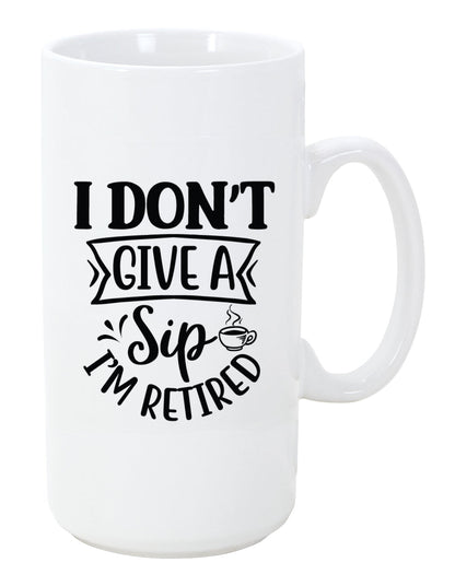 Retirement Coffee Mug, Don't Give a Sip, 11oz, 15oz, 20oz, Black Ringer Coffee Mug 11oz, Stainless Steel Travel Mug 14oz Ceramic Drinkware