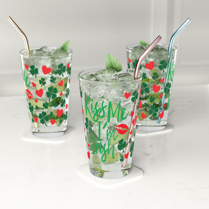 Kiss Me I'm Irish Pint Glasses
