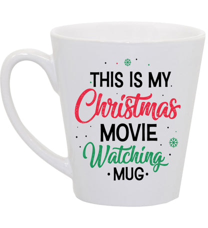 This is My Christmas Movie Watching Coffee Mug Latte