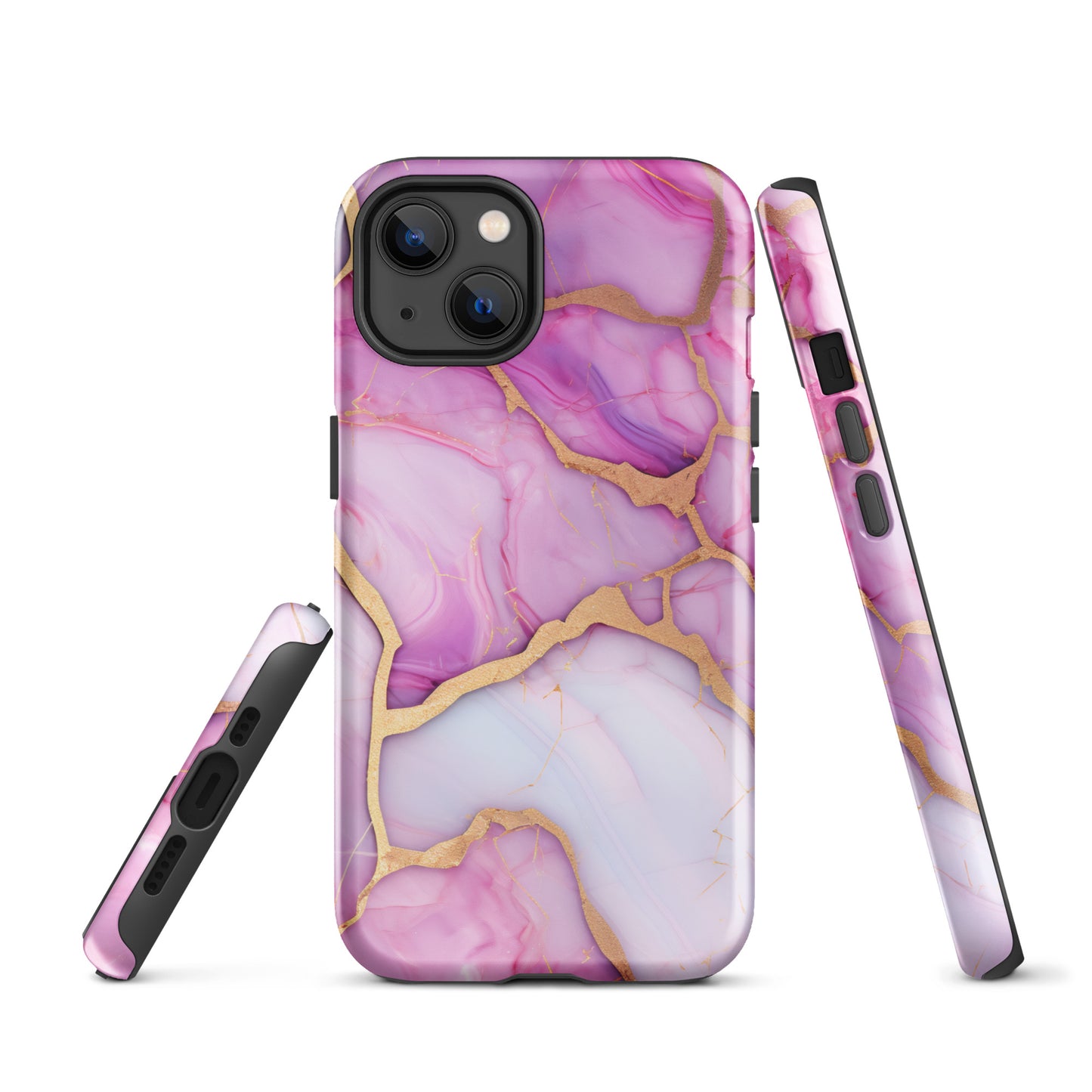 Pink Agate Marble Pattern Tough Case for iPhone®
