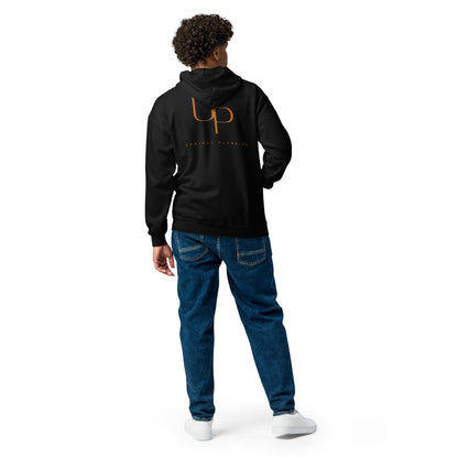 Upright Plumbing Front and Back Print Unisex heavy blend zip hoodie