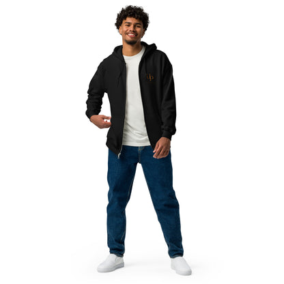 Upright Plumbing Front and Back Print Unisex heavy blend zip hoodie