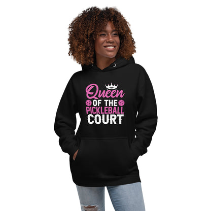 Queen of the Pickleball Court Hoodie