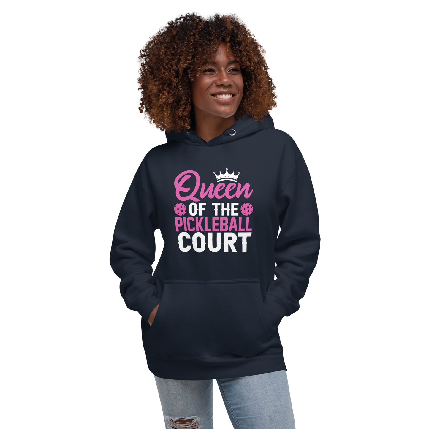 Queen of the Pickleball Court Hoodie