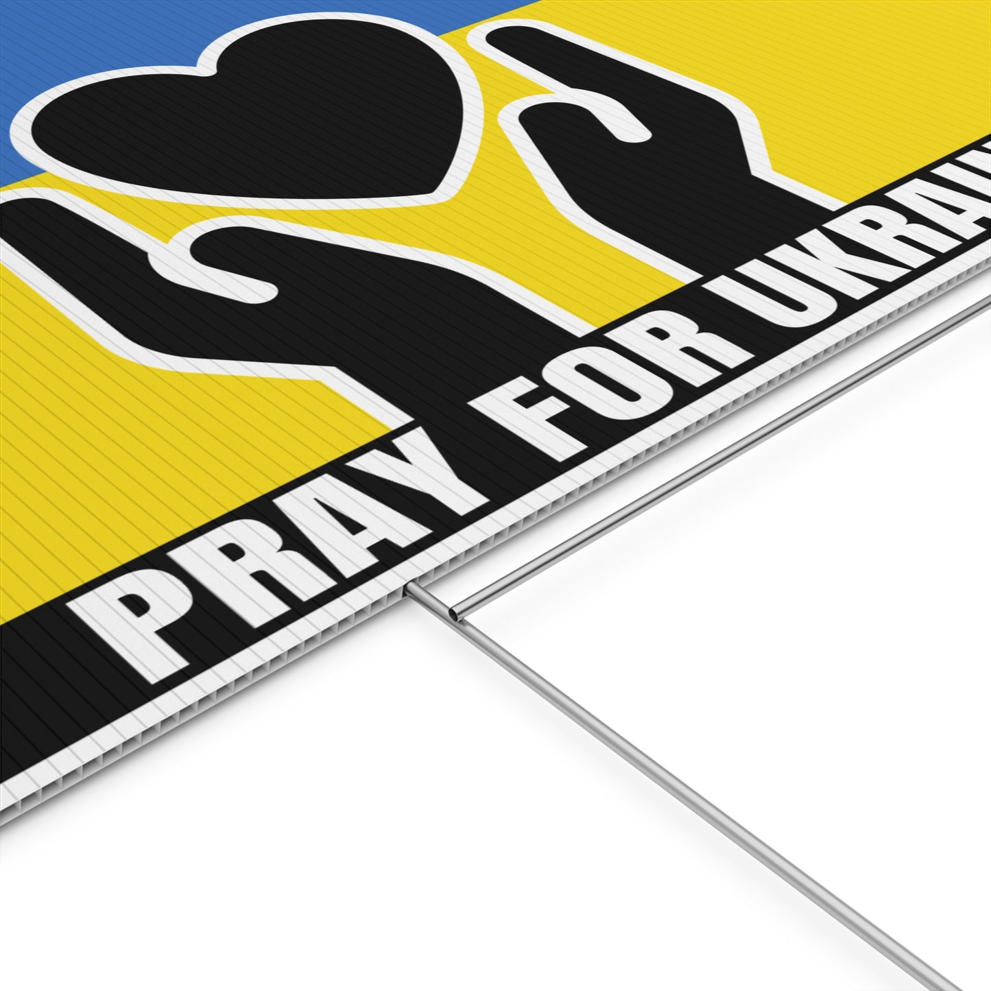 Pray for Ukraine, Ukraine Flag, Yard Sign, 18x12, 24x18, 36x24, v1