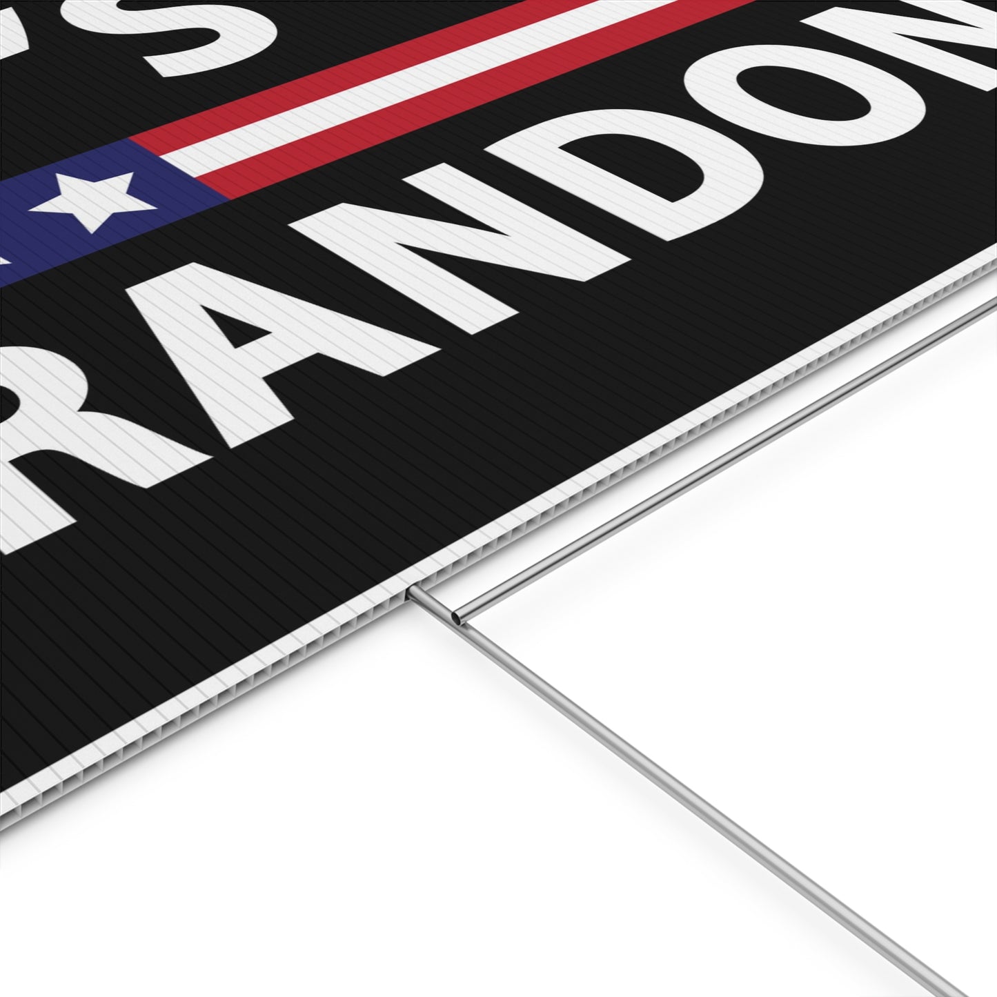 Let's Go Brandon, Yard Sign, Printed 2-Sided 18x12, 24x18 or 36x24, Metal H-Stake Included, v4
