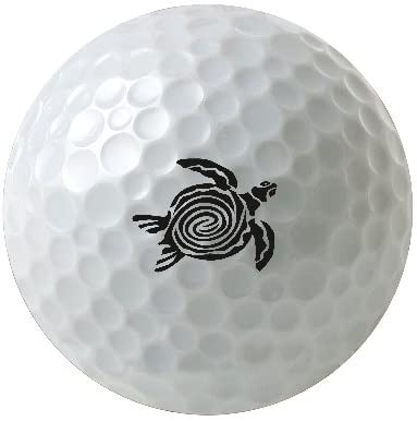 Island Turtle, Sea Turtle, 3-Pack Printed Golf Balls