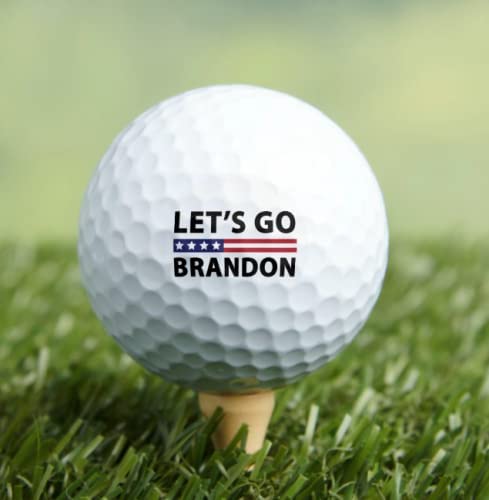 Let's Go Brandon, V4xl 3-Pack Printed Golf Balls