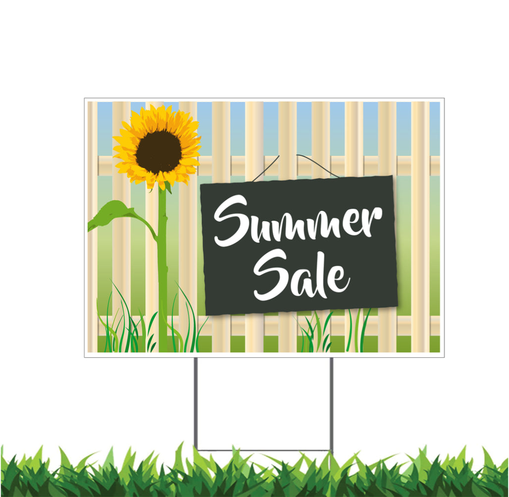 Summer Sale, Retail Storefront Summer Promotion, Yard Sign, 18x12, 24x18, 36x24, v3