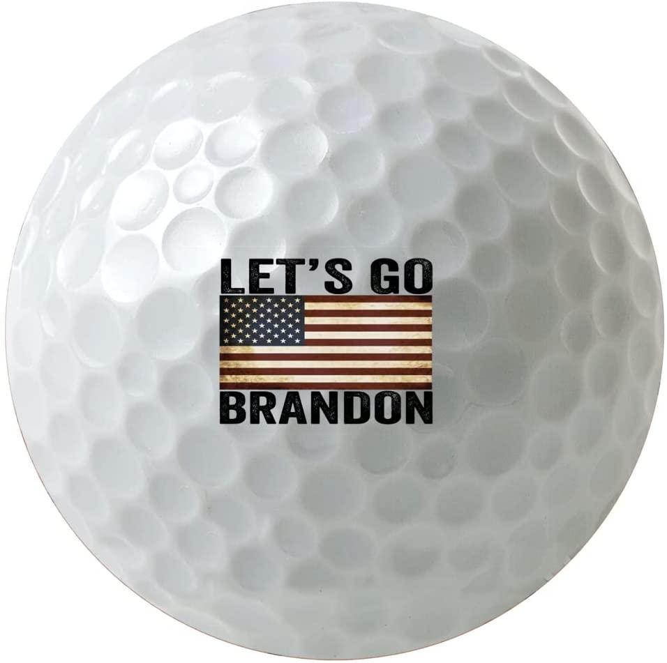 Let's Go Brandon, V3xl 3-Pack Printed Golf Balls
