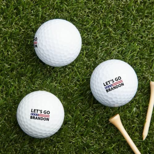 Let's Go Brandon, V4xl 3-Pack Printed Golf Balls