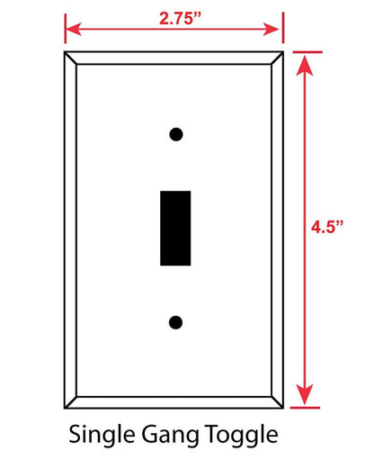 Leopard Print Design, Brown, Plastic Single Toggle Light Plate Switch Wall Plate, 2.75 x 4.5 inches