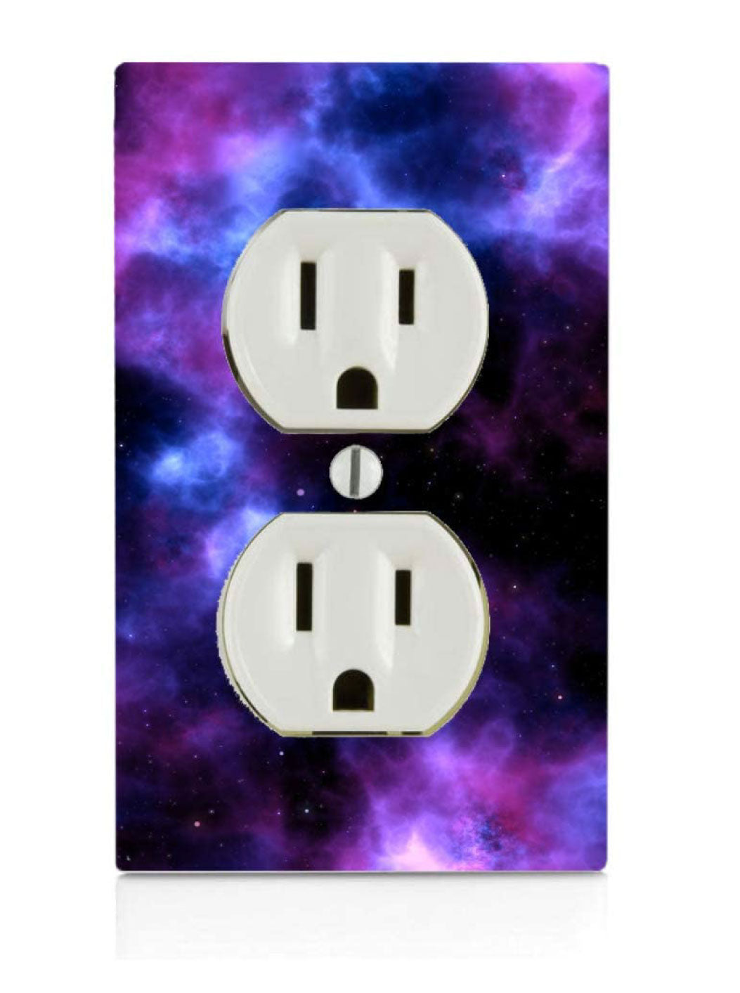 Galaxy Nebula Universe Space, Plastic Electrical Outlet Wall Plate, 2.75 x 4.5 inches