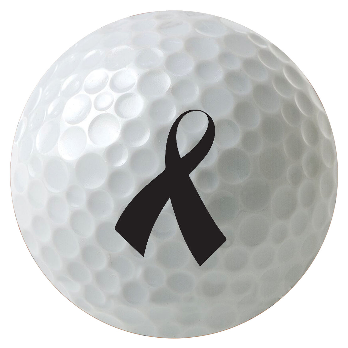 Charity-Ribbon-Golf-Balls-Black