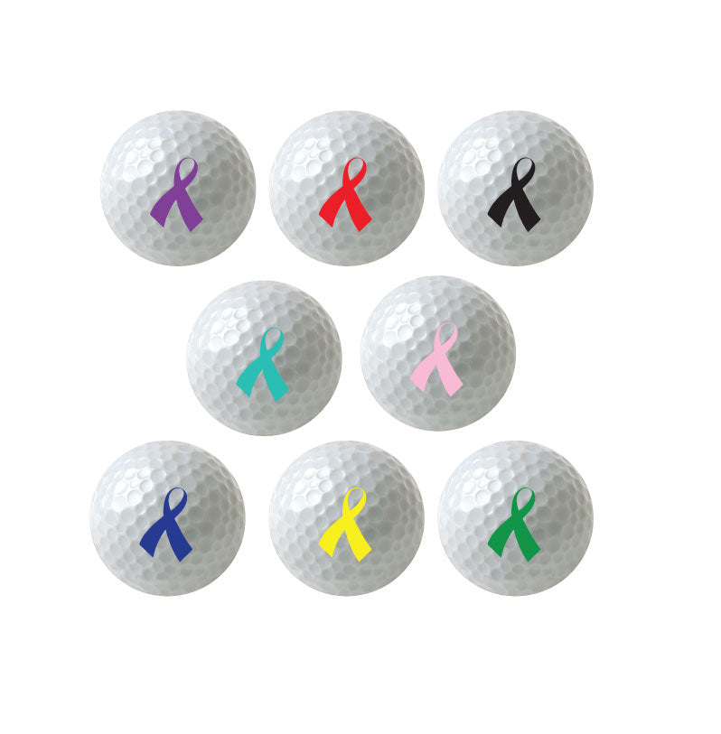 Charity-Ribbon-Golf-Balls