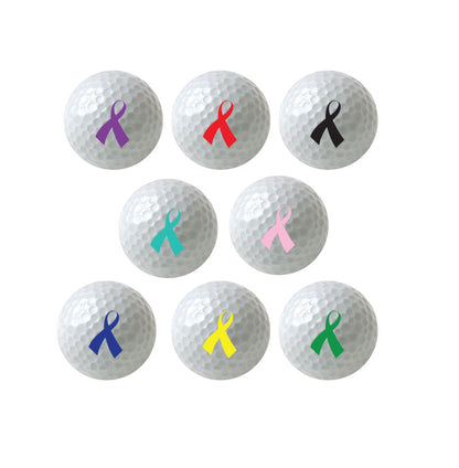 Charity-Ribbon-Golf-Balls