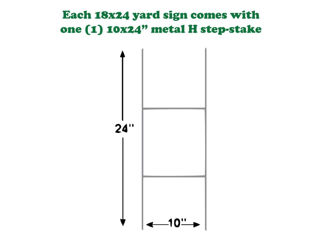 Income Tax Services Available Here, Yard Sign 18x12, 24x18, 36x24, Double Sided H-Stake Included, v2