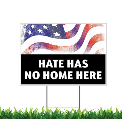 Hate-Has-No-Home-Here-Yard-Sign-USA-Flag