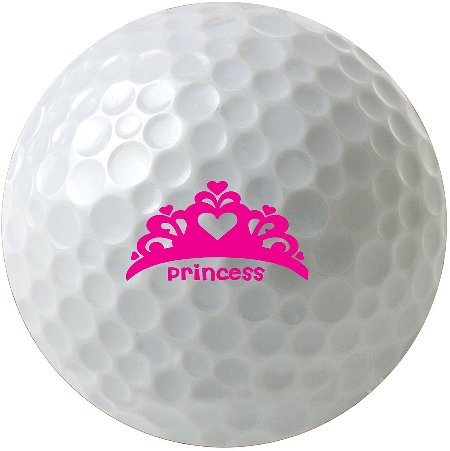 Princess Tiara Crown Pink Golf Balls