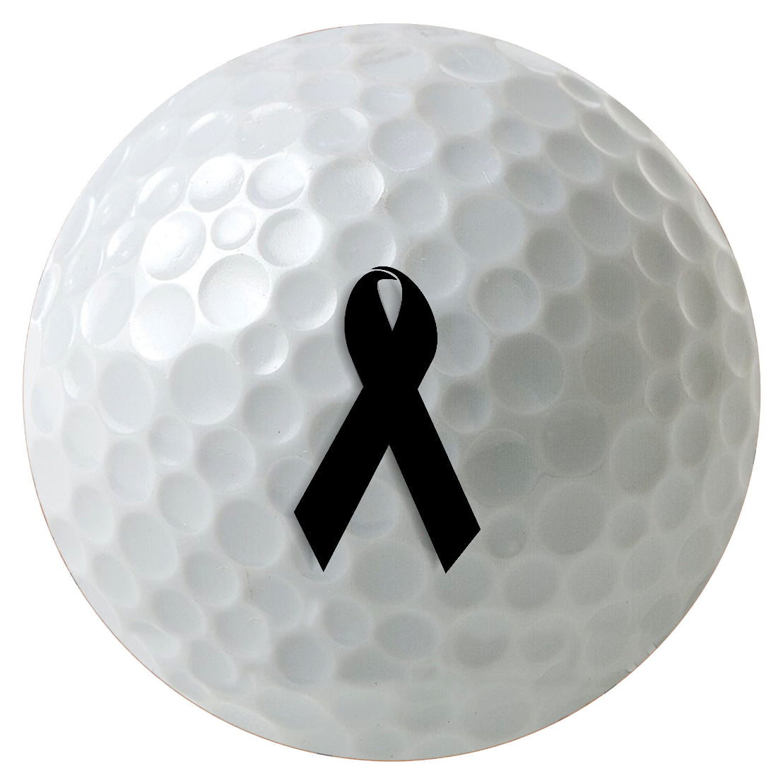 Charity Awareness Ribbon, Multiple Colors, Pick a Color, 3-Pack Printed Golf Balls, Sleeve of 3 Golf Balls