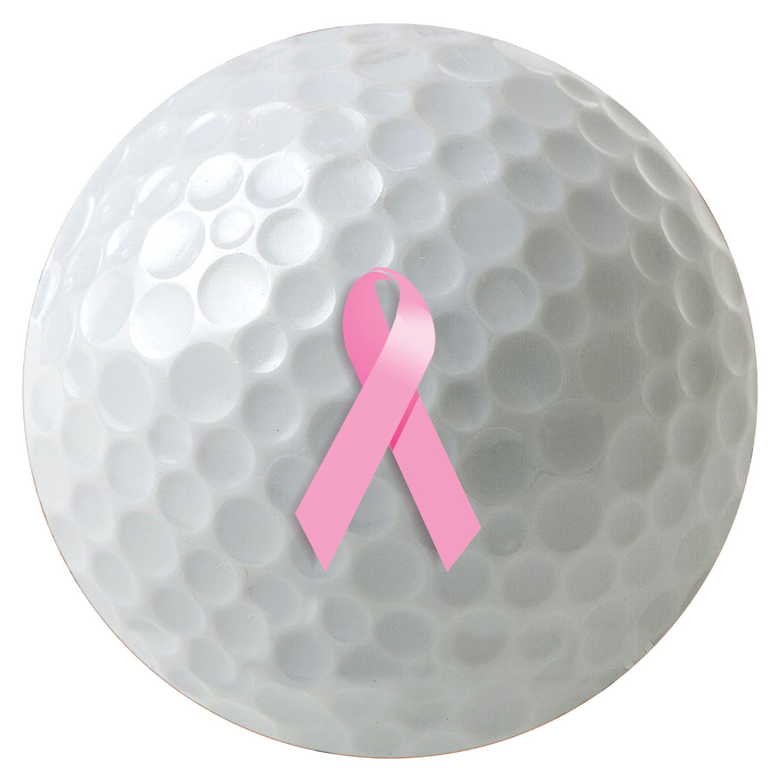 Charity Awareness Ribbon, Multiple Colors, Pick a Color, 3-Pack Printed Golf Balls, Sleeve of 3 Golf Balls