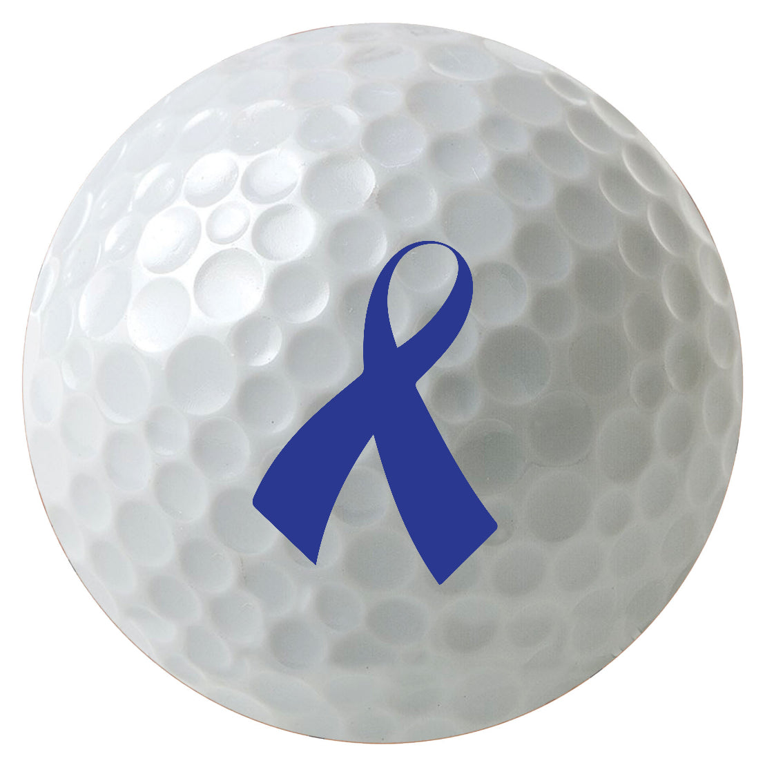 Charity Awareness Ribbon Golf Balls, Multiple Colors, Pick a Color, 3-Pack Printed Golf Balls, Sleeve of 3 Golf Balls