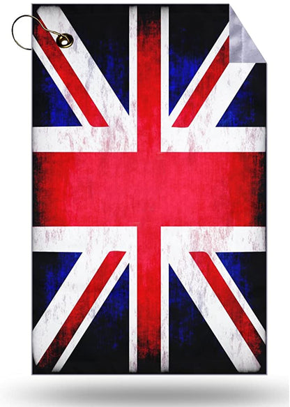 British Grunge Vintage Flag Golf Towel