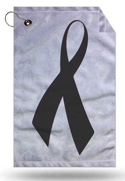 Black Ribbon Charity Golf Towel
