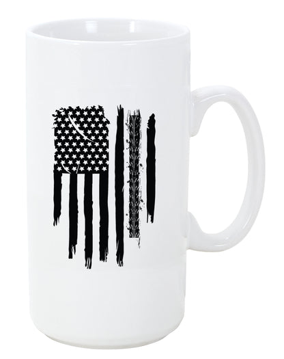 Dirt Bike American Flag Tire Tread Coffee Mug 20oz