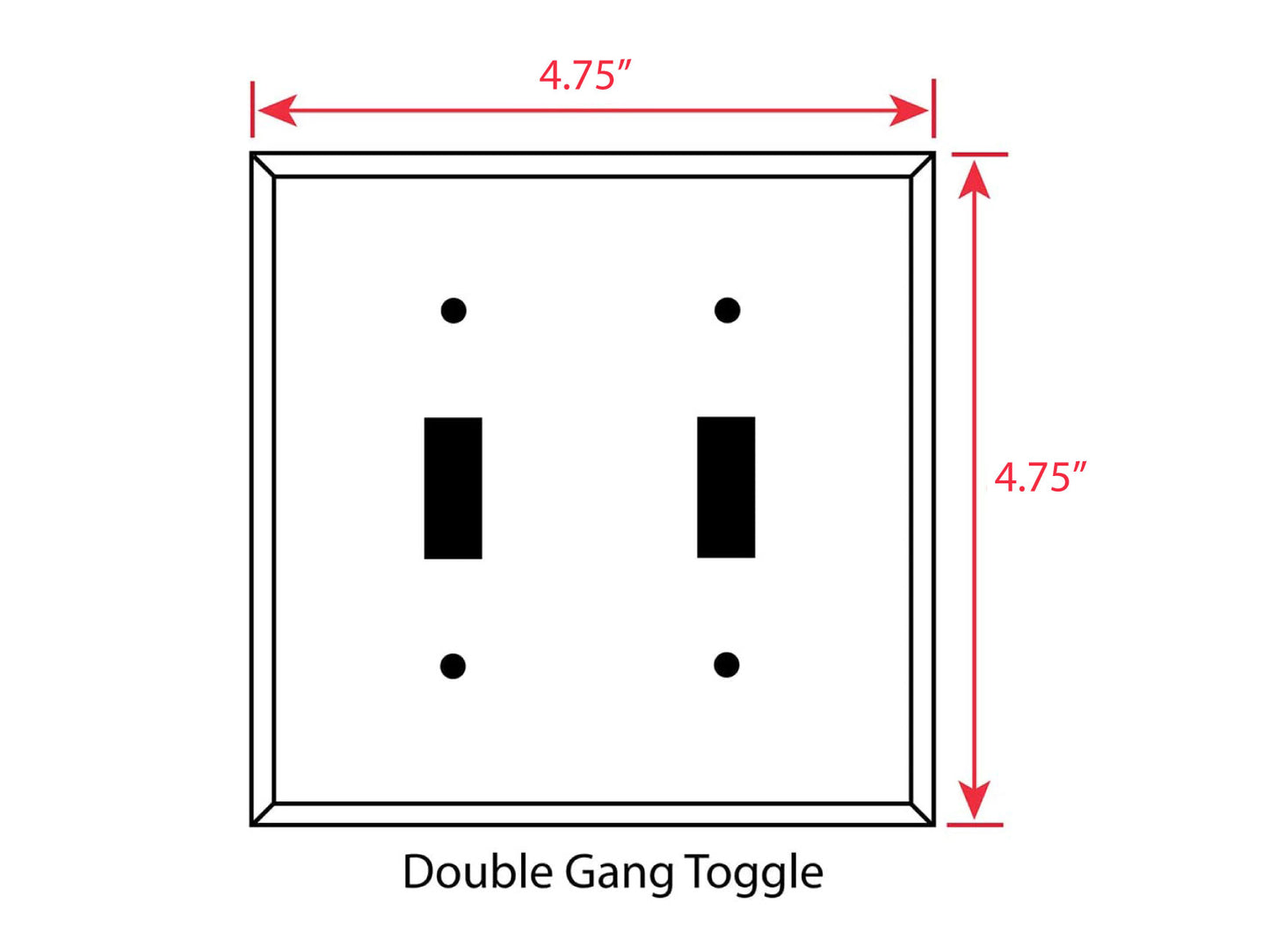 Wavy Lines, Plastic Double Gang Toggle Light Switch Wall Plate, Blue Teal Aqua, 4.75 x 4.75 inches