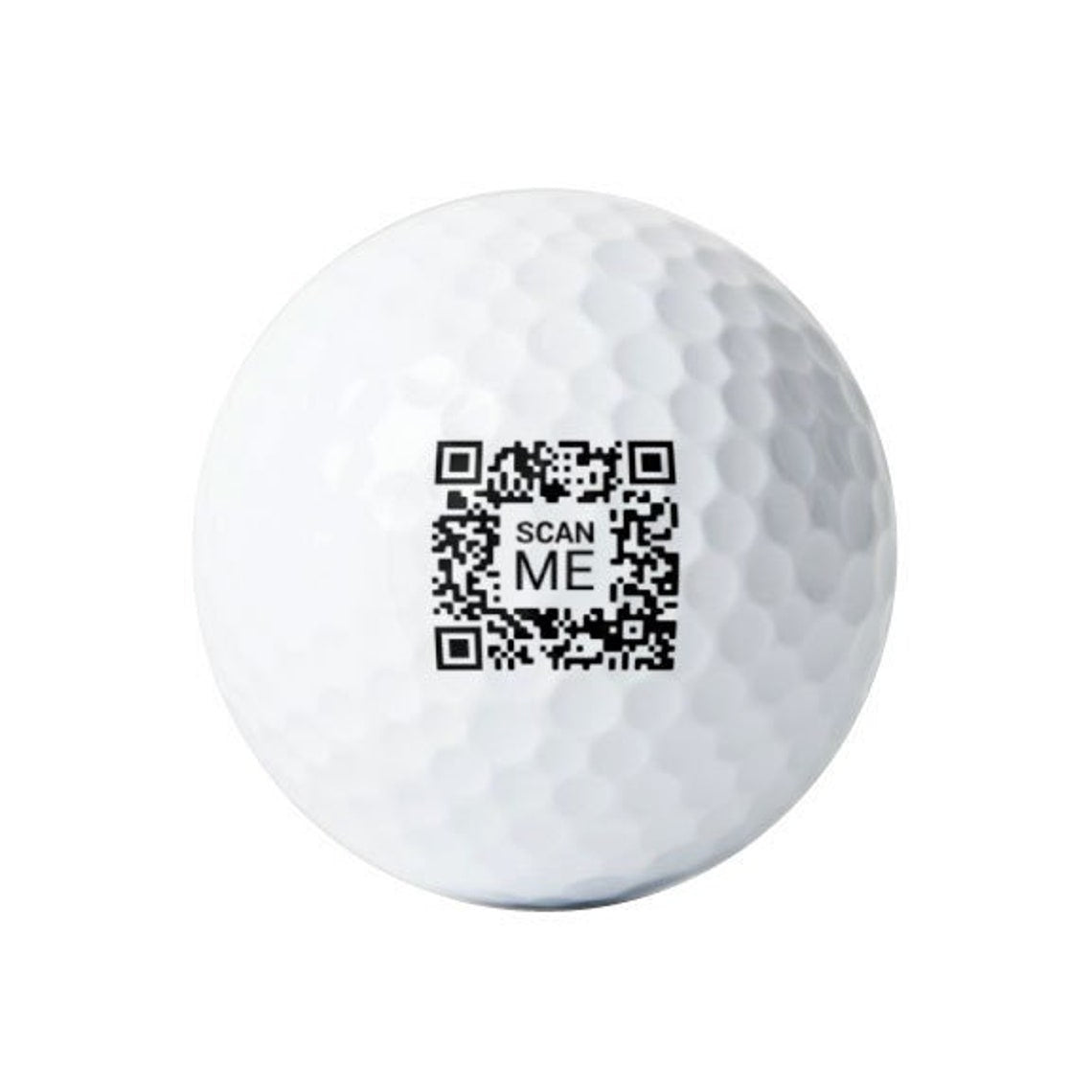 Custom QR code Golf Balls 3-Pack Printed White Golf Balls