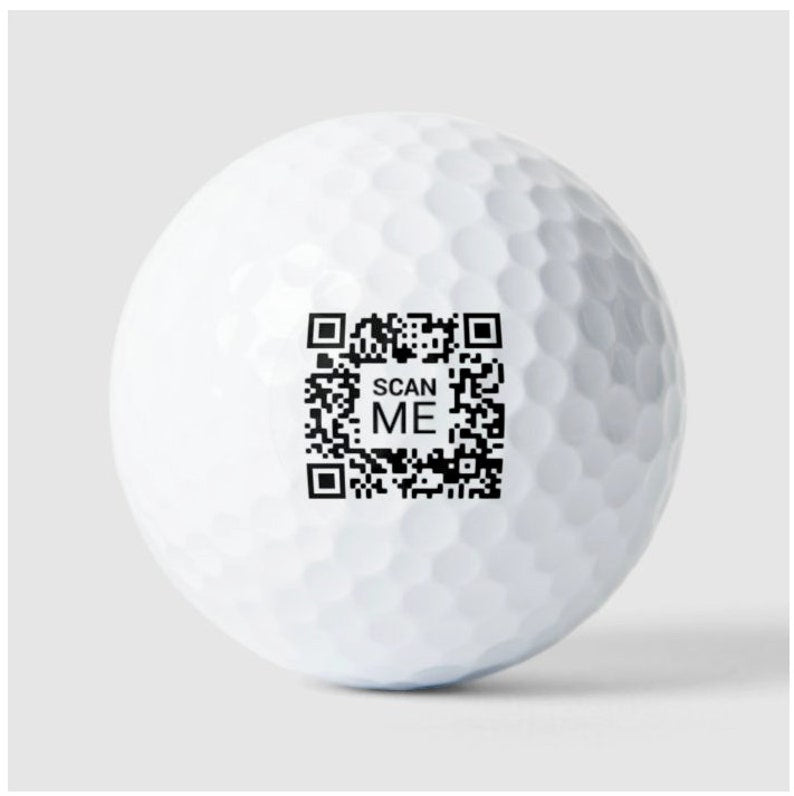 Custom QR Code Golf Balls