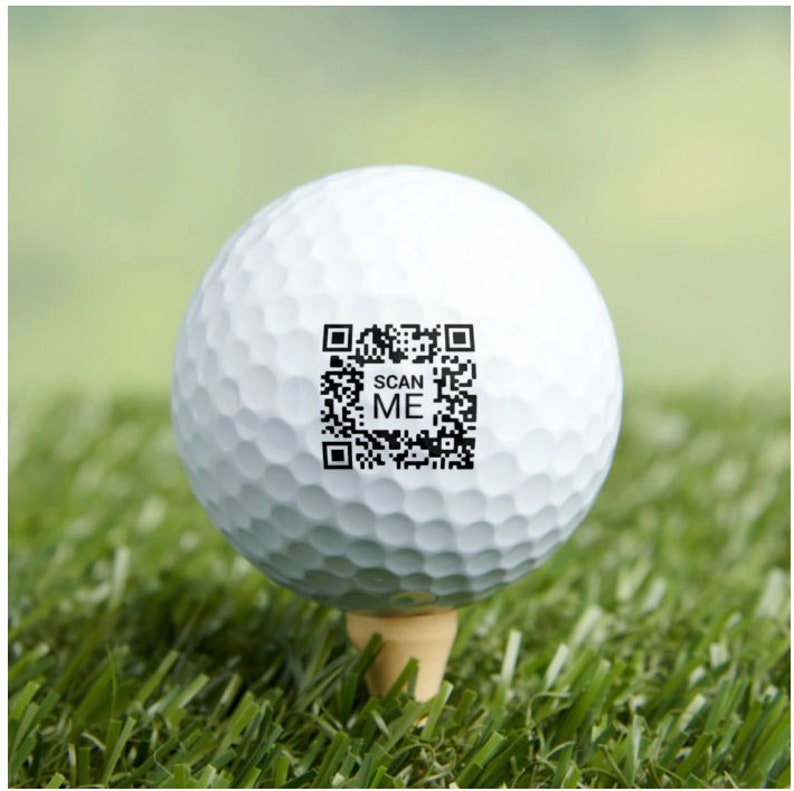 Custom QR Code Golf Balls